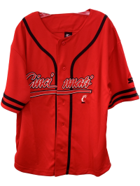 Univ Cincinnati Starter Baseball Jersey - Red